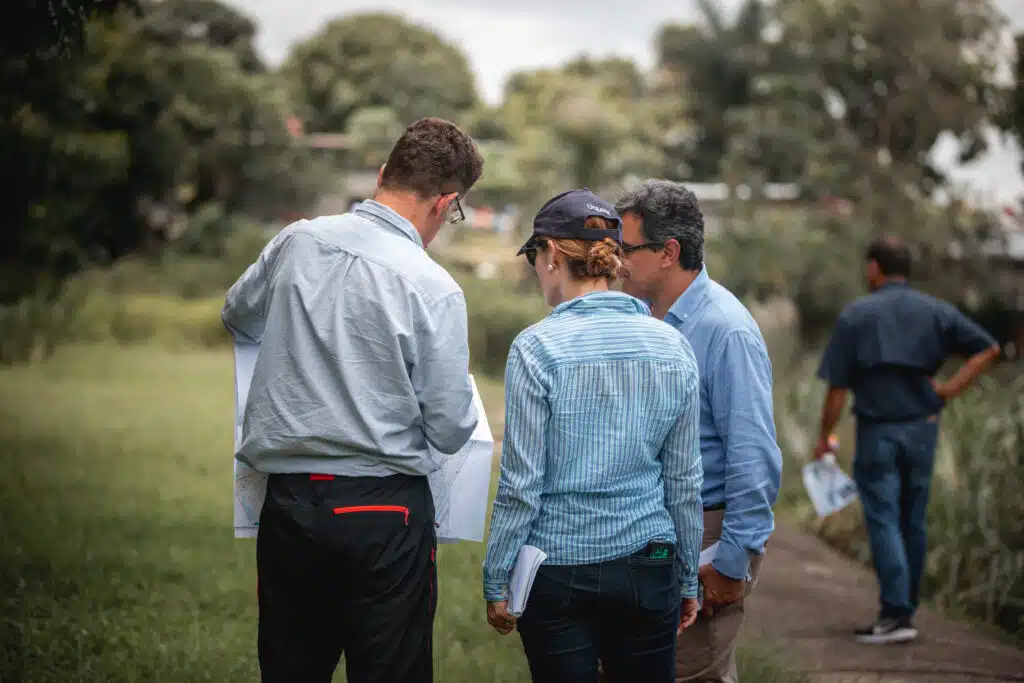 JBA and partners collaborating on an assignment in Panama, illustrating the importance of collaborative working for global impact in building climate and disaster resilience | JBA Global Resilience.